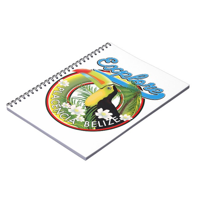 Explore Placencia Belise travel logo Notebook (Left Side)