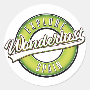 Explore Spain Wonderlust Classic Round Sticker