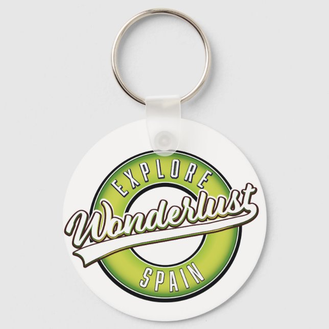 Explore Spain Wonderlust  Key Ring (Front)