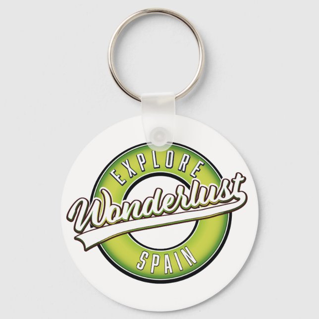 Explore Spain Wonderlust  Key Ring (Front)