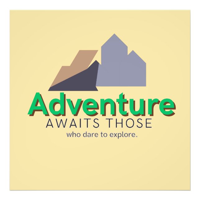Explore the Adventure Photo Print (Front)