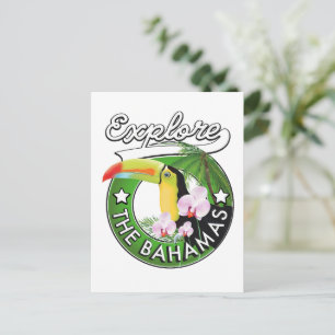 Explore the Bahamas logo Postcard
