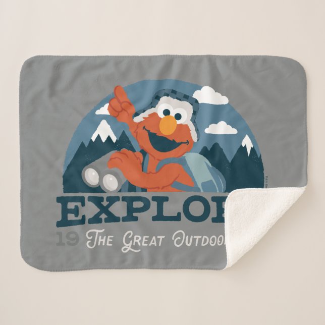 Explore The Great Outdoors Sherpa Blanket (Front (Horizontal))