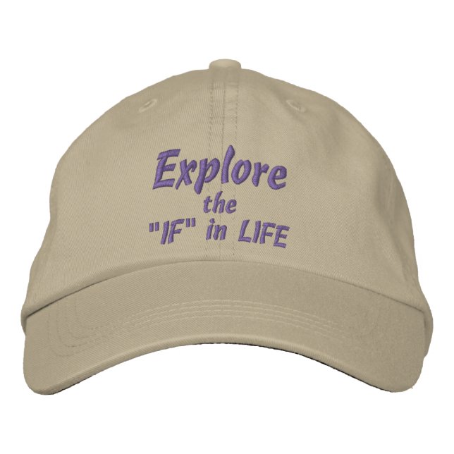 EXPLORE the "IF" in LIFE Cap (Khaki) (Front)