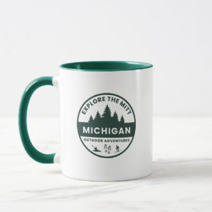 Explore The Mitt, Michigan Coffee Mug