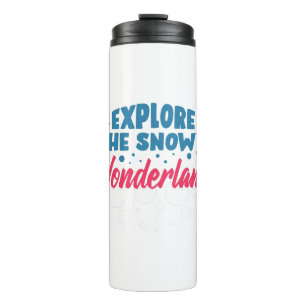 Explore the Snowy Wonderland Thermal Tumbler