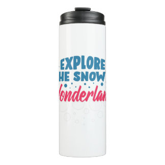 Explore the Snowy Wonderland Thermal Tumbler