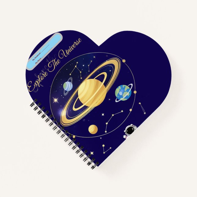 Explore the Universe – Astronomy Notebook Cover (Front)