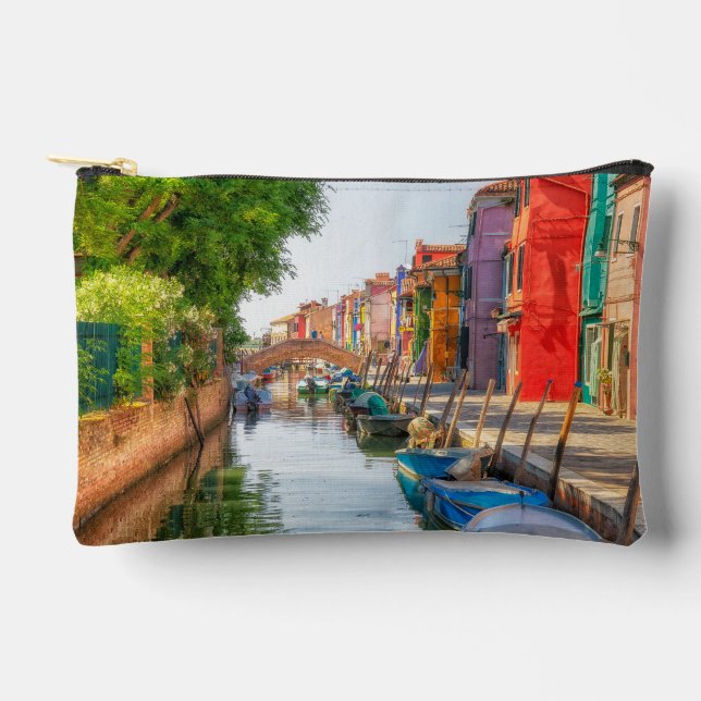Explore the Vibrant Charm of Burano Accessory Pouch (Front)