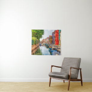 Explore the Vibrant Charm of Burano Tapestry