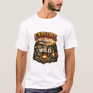Explore The Wild Camping Graphic T-Shirt   Adventu