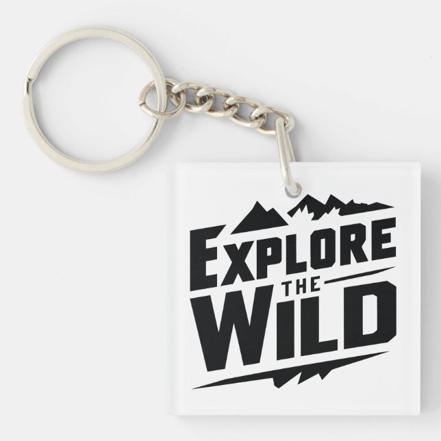 Explore the wild  key ring (Front)