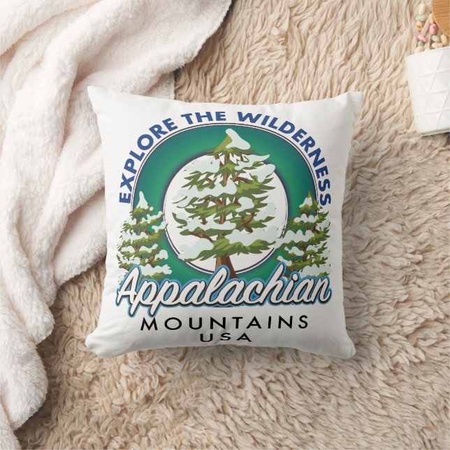Explore the Wilderness Appalachian Mountains trave Cushion (Blanket)