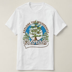 Explore the Wilderness, Colorado Throw Pillow T-Shirt