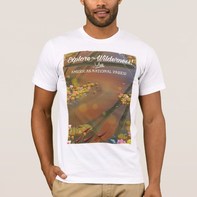 Explore the Wilderness! visit USA T-Shirt (Front)