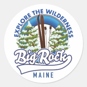 Explore the Wilderness, Whiteface New York  Classi Classic Round Sticker