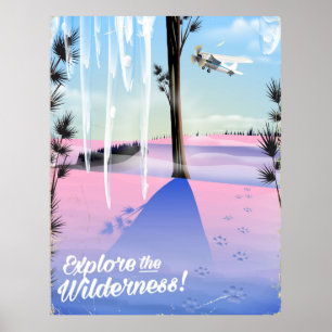 Explore the wilderness! Winter animal prints