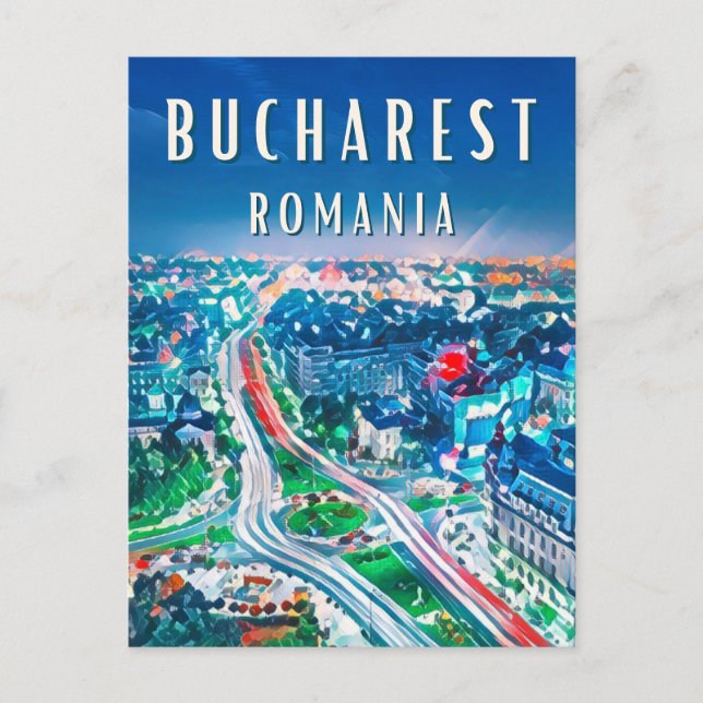 Explore the wonders of Bucharest Postcard (Front)