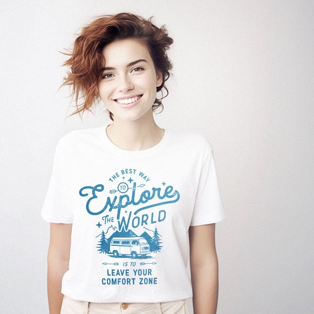 Explore the World Comfort Zone T-Shirt (Explore the World Comfort Zone T-Shirt)