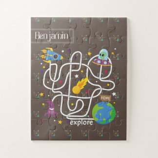 Explore The World Personalise Name Jigsaw Puzzle