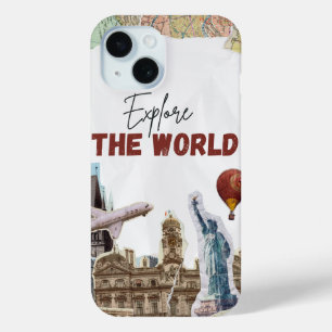 Explore the World Travel iPhone 15 Case