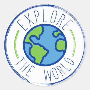 explore the world travel sticker