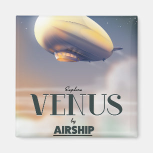 Explore Venus By Airship Magnet
