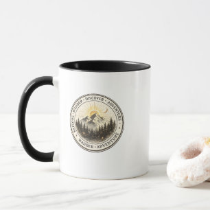 Explore Wander Discover Mountain Adventure Mug