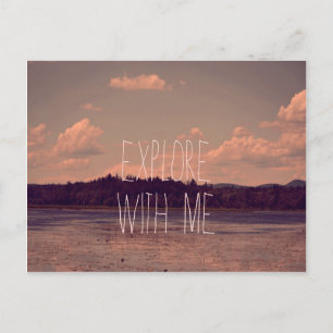 Explore with Me Postcard