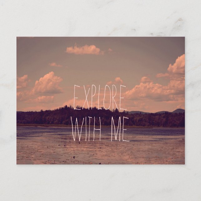 Explore with Me Postcard (Front)