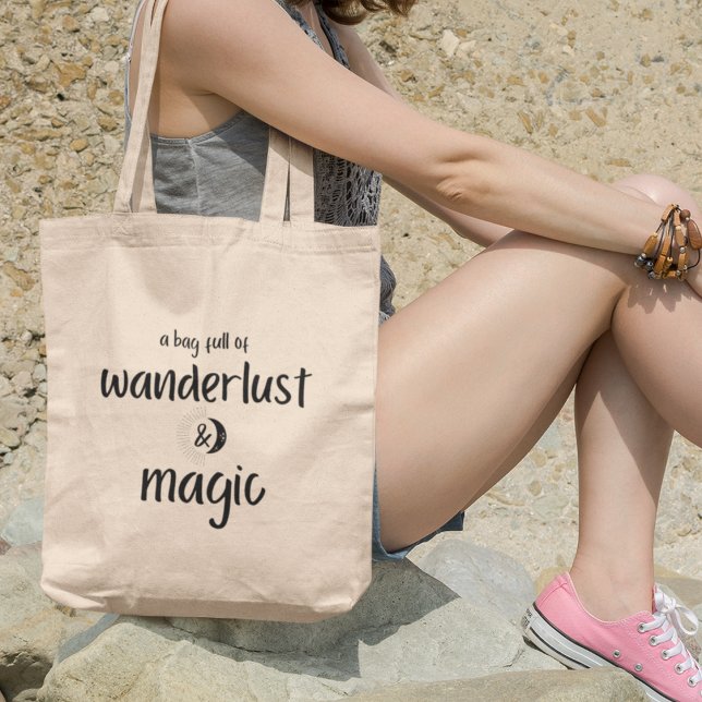 Explore with Wanderlust and Magic Adventure Travel Tote Bag (Shop now and get ready to wander, dream, and create your own magic!)