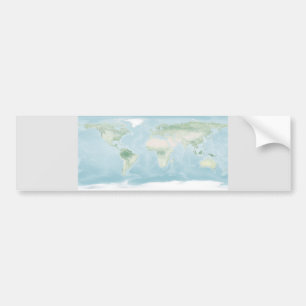 Explorer Map of the Earth's Surface Bumper Sticker