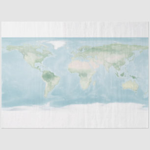 Explorer Map of the Earth's Surface Tissue Paper