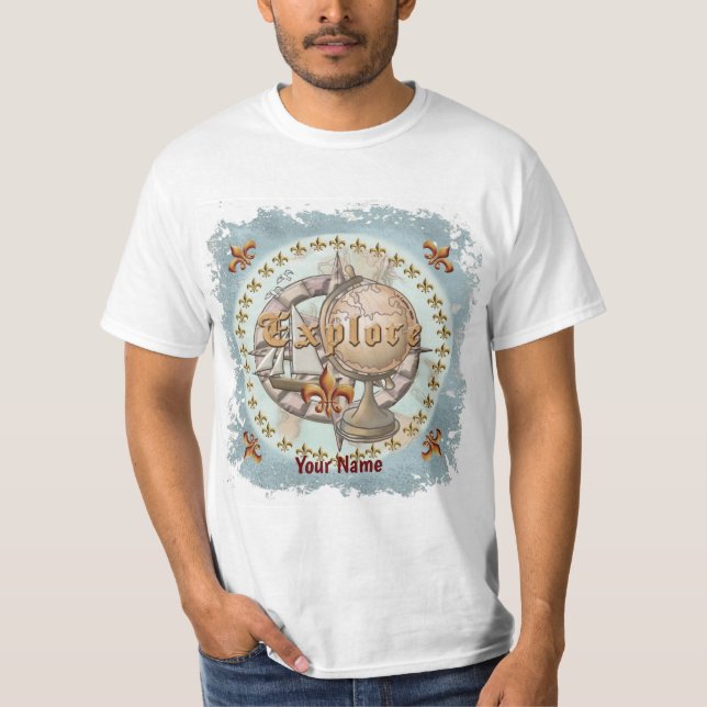 Explorer Map   t-shirt (Front)