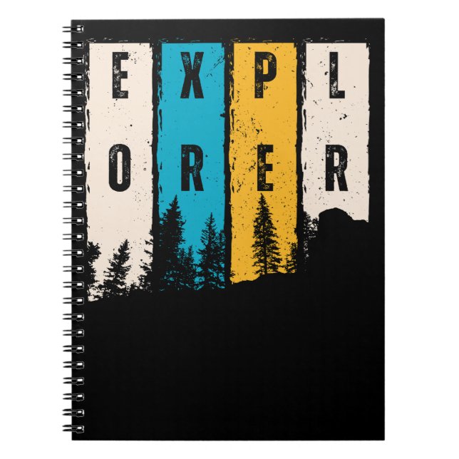 Explorer Outdoors Nature Retro Notebook (Front)
