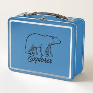 Explorer polar  metal lunch box