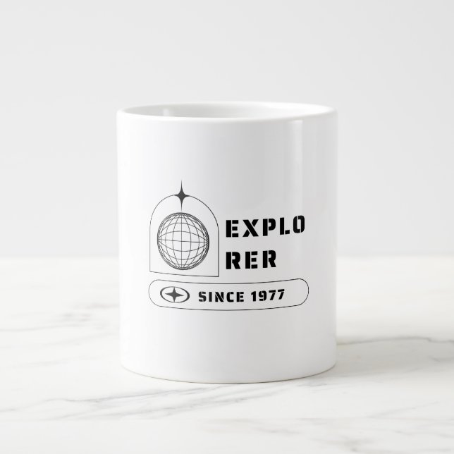 Explorer Since 1977 Large Coffee Mug (Front)