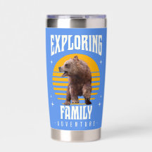 Exploring Family Bear Vintage Vacation Adventure