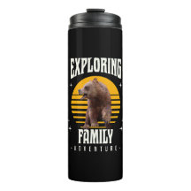 Exploring Family Bear Vintage Vacation Adventure