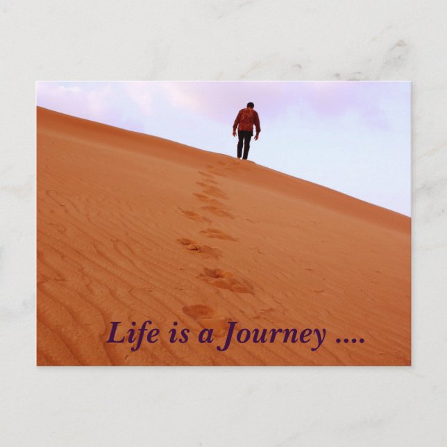 Exploring, Life is a Journey .... Postcard (Front)