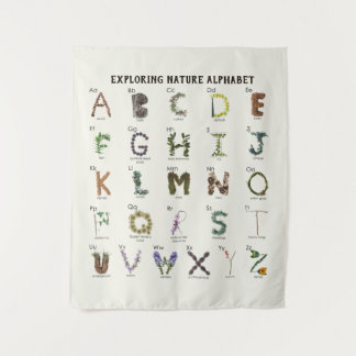 Exploring Nature Alphabet | Woodland Plants ABC Tapestry