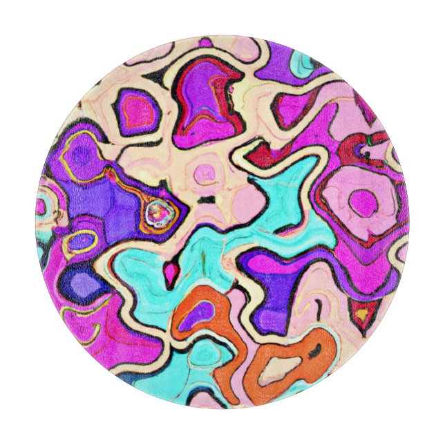 Exploring Our Colourful Patterns Art Cutting Board (Front)