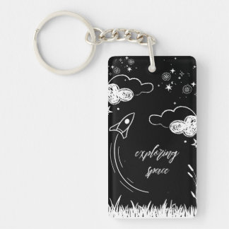 exploring space key ring