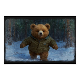 Exploring Teddy Bear Art for Kids Poster