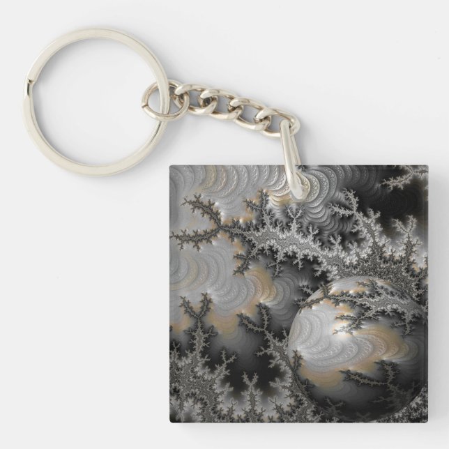Exploring the Mandelbrot Realm Key Ring (Front)