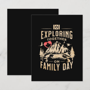 Exploring Together on Family Day Enclosure Card
