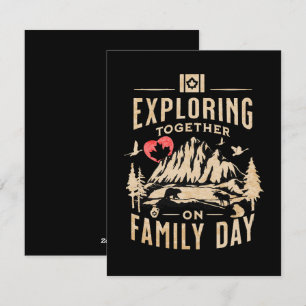 Exploring Together on Family Day Holiday Card