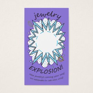 Explosion Card: Jewellery, Icy Purple