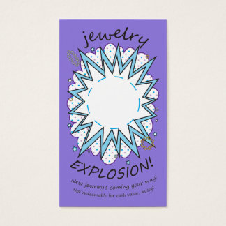 Explosion Card: Jewellery, Icy Purple