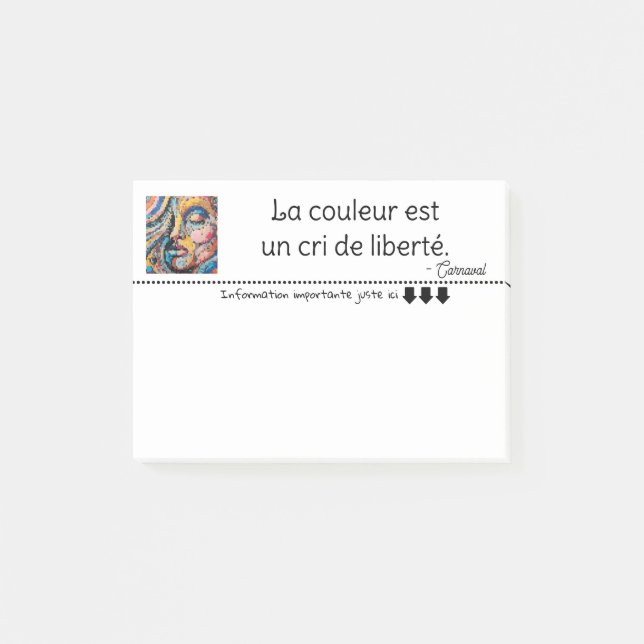  Explosion de couleurs pixelisées Post-it Notes (Front)